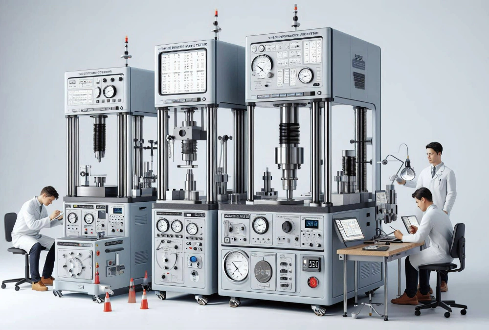 Illustration of industrial testing equipment